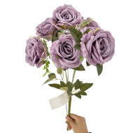 GNW Purple Artificial Spray Roses GF-11