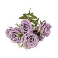 GNW Purple Artificial Spray Roses GF-11 - Image 2