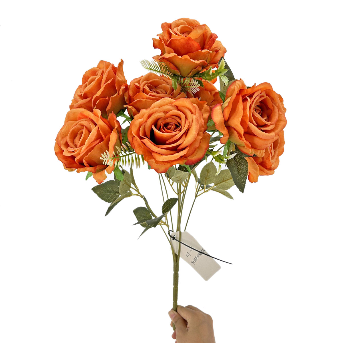 IMG_2268 GNW Orange Artificial Spray Roses GF-15 - Image 1