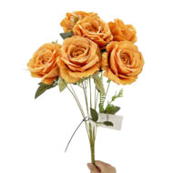 GNW Orange Artificial Spray Roses GF-14
