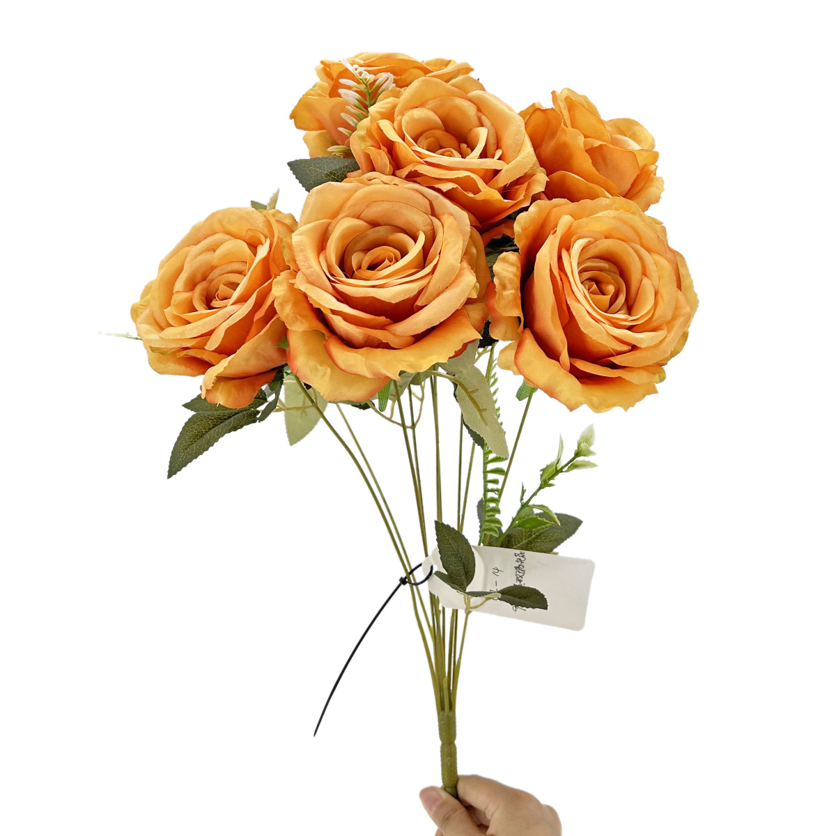 IMG_2272 GNW Orange Artificial Spray Roses GF-14 - Image 1