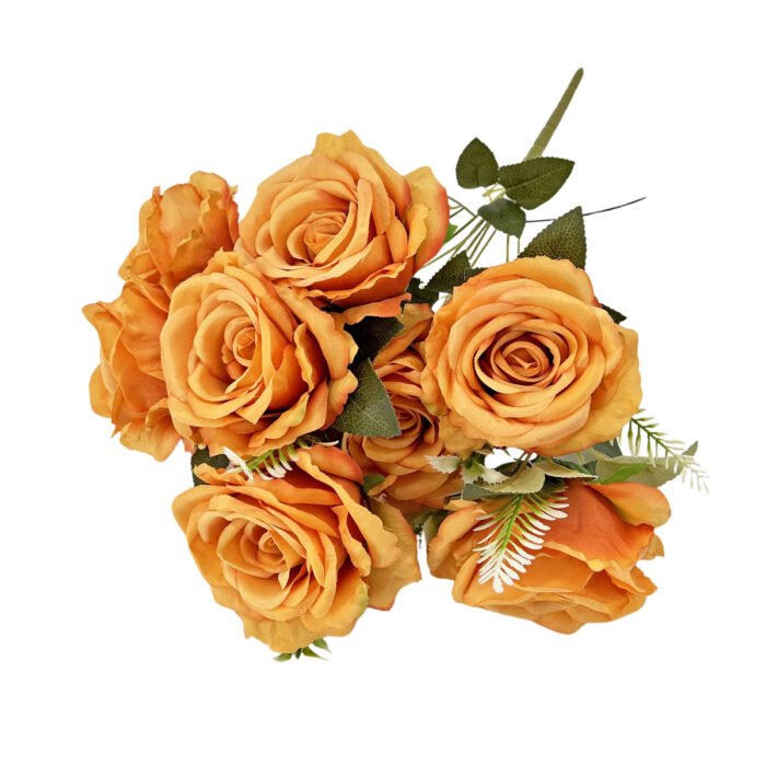 GNW Orange Artificial Spray Roses GF-14 - Image 2