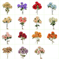 GNW White Artificial Spray Roses GF-01 - Image 3