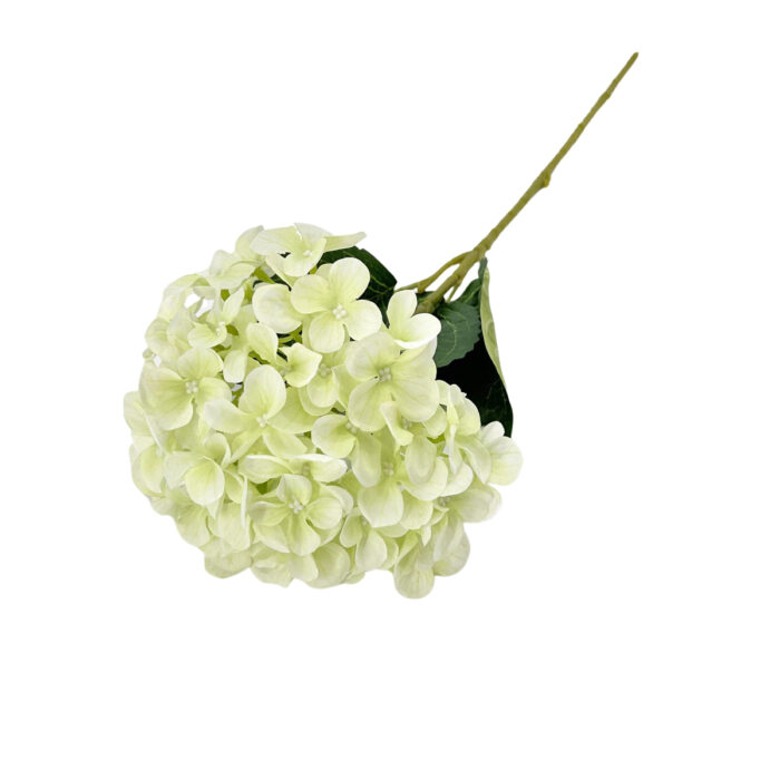 GNW White Green Artificial Hydrangea Silk WXX-08 - Image 2