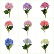 GNW White Artificial Hydrangea Silk WXX-01 - Image 3