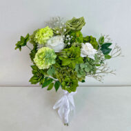 GNW New Arrival Green Series Artificial Silk Flowers Bridal Bouquet For Wedding Party Home Decoration - Image 3