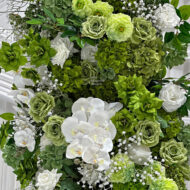 GNW New Arrival Green Series Artificial Silk Pillars For Wedding Party Home Decoration - Image 2