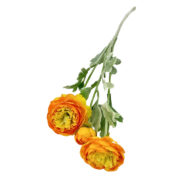 GNW Orange Artificial Peony HFF-15 - Image 2