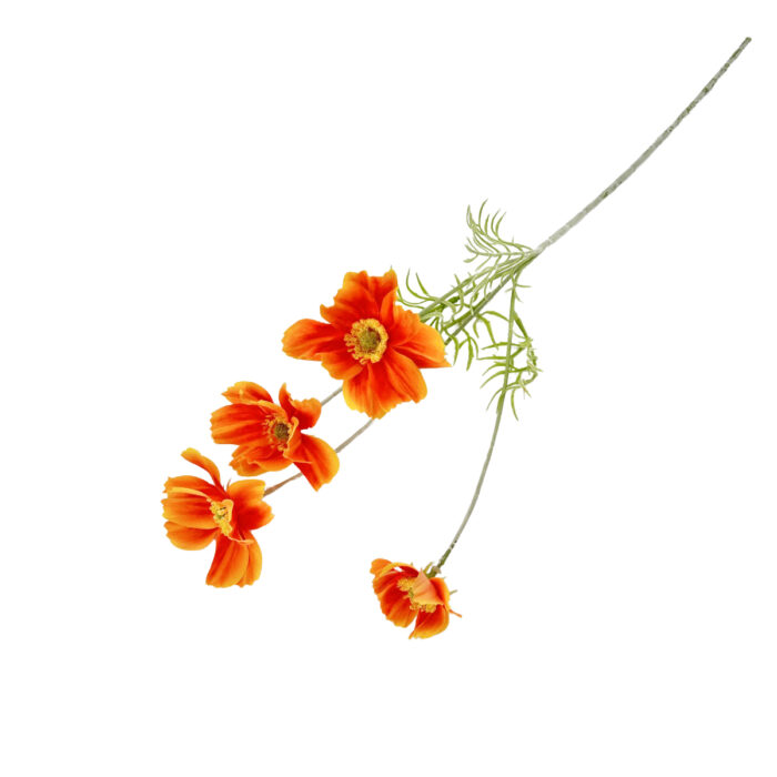 GNW Orange Artificial Faux Poppy WX-182 - Image 2