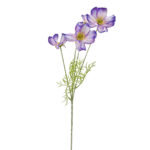 GNW Purple and White Artificial Faux Poppy WX-176