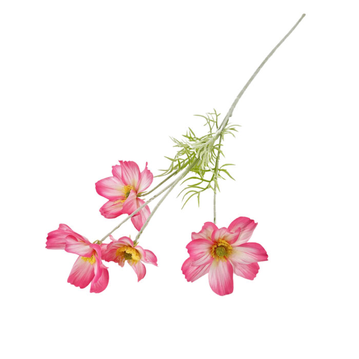 GNW White Pink Artificial Faux Poppy WX-171 - Image 2