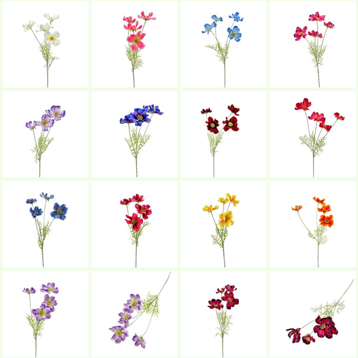 GNW Blue Purple Artificial Faux Poppy WX-178 - Image 3