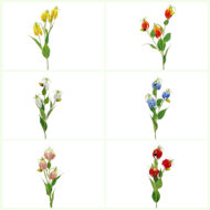 GNW Red Artificial Lily WX-88 - Image 3