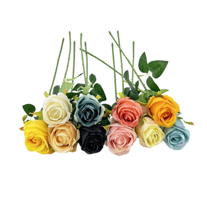 GNW Peach Pink Artificial Garden Rose Silk JAD-50 - Image 3