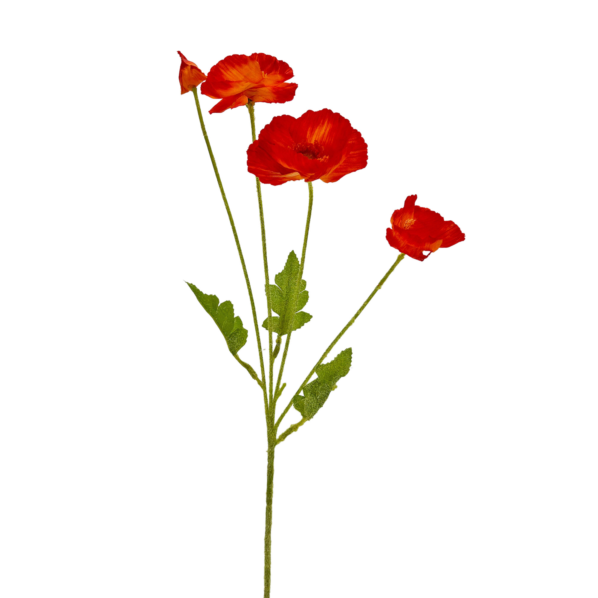 IMG_5657 GNW Orange Red Artificial Poppy JM-41 - Image 1