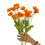 GNW Orange Artificial Poppy JM-40 - Image 3