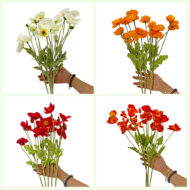 GNW Orange Red Artificial Poppy JM-41 - Image 4