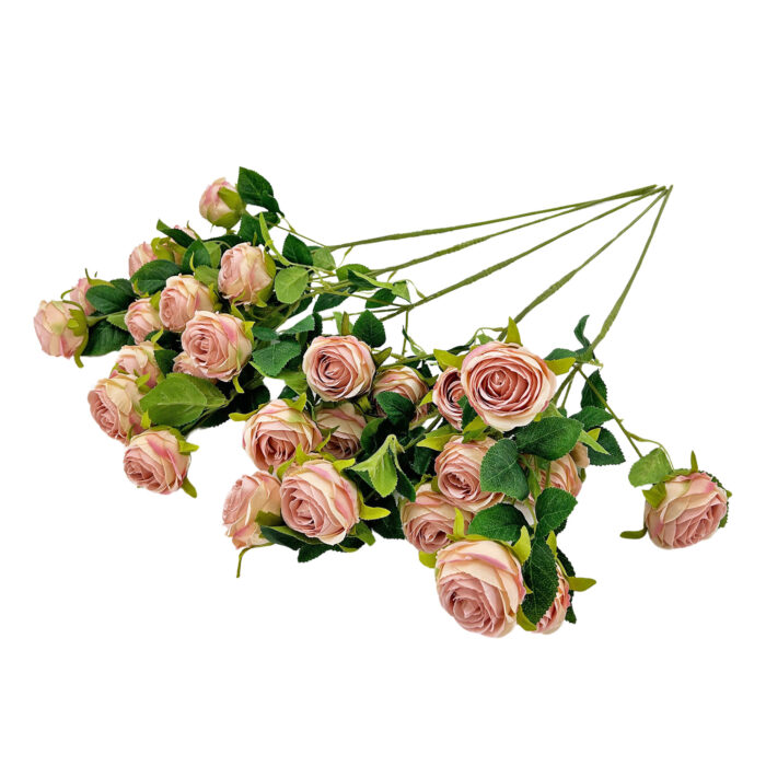 GNW Light Pink Artificial Garden Rose Silk DH-31 - Image 2