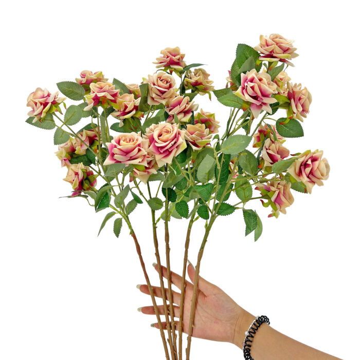 GNW Purple Artificial Garden Rose With Sharp Tips DH-35 - Image 3