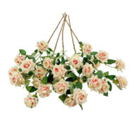 GNW Pink Artificial Garden Rose With Sharp Tips DH-33 - Image 2
