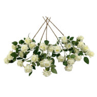 GNW Milky white Artificial Garden Rose With Sharp Tips DH-39 - Image 2