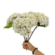 GNW White Artificial Hydrangea Silk DH-04 - Image 3