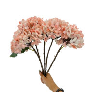 GNW Pink Artificial Hydrangea Silk DH-05 - Image 3