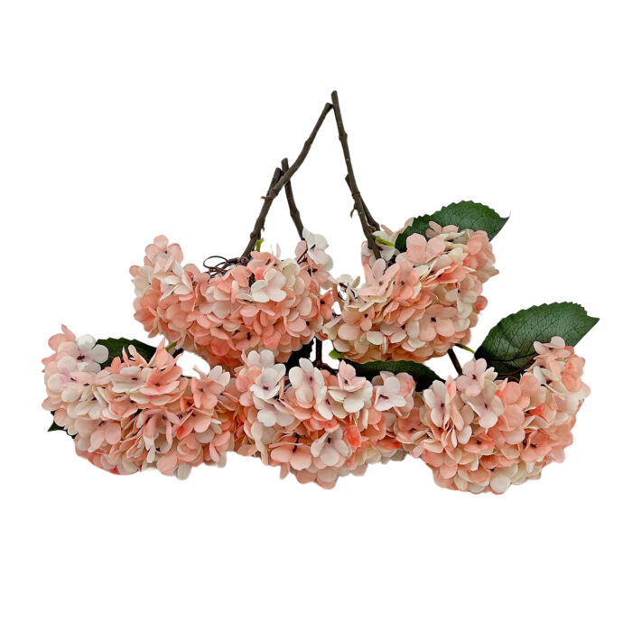 GNW Pink Artificial Hydrangea Silk DH-05 - Image 2