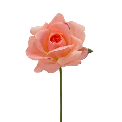 GNW Peach Pink Artificial Wedding Rose Sticks Real Touch XL-11