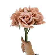 GNW Brown Artificial Wedding Rose Sticks Real Touch XL-13 - Image 3