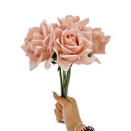 GNW Brown Artificial Wedding Rose Sticks Real Touch SG-08 - Image 3