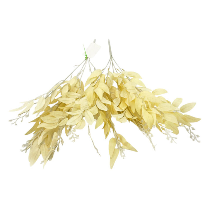 GNW Yellow Artificial Bunch Of Willow Leaves MY-247 - Image 3