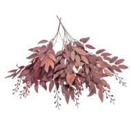 GNW Wine Artificial Bunch Of Willow Leaves MY-248 - Image 2