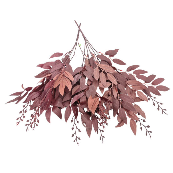 GNW Wine Artificial Bunch Of Willow Leaves MY-248 - Image 2