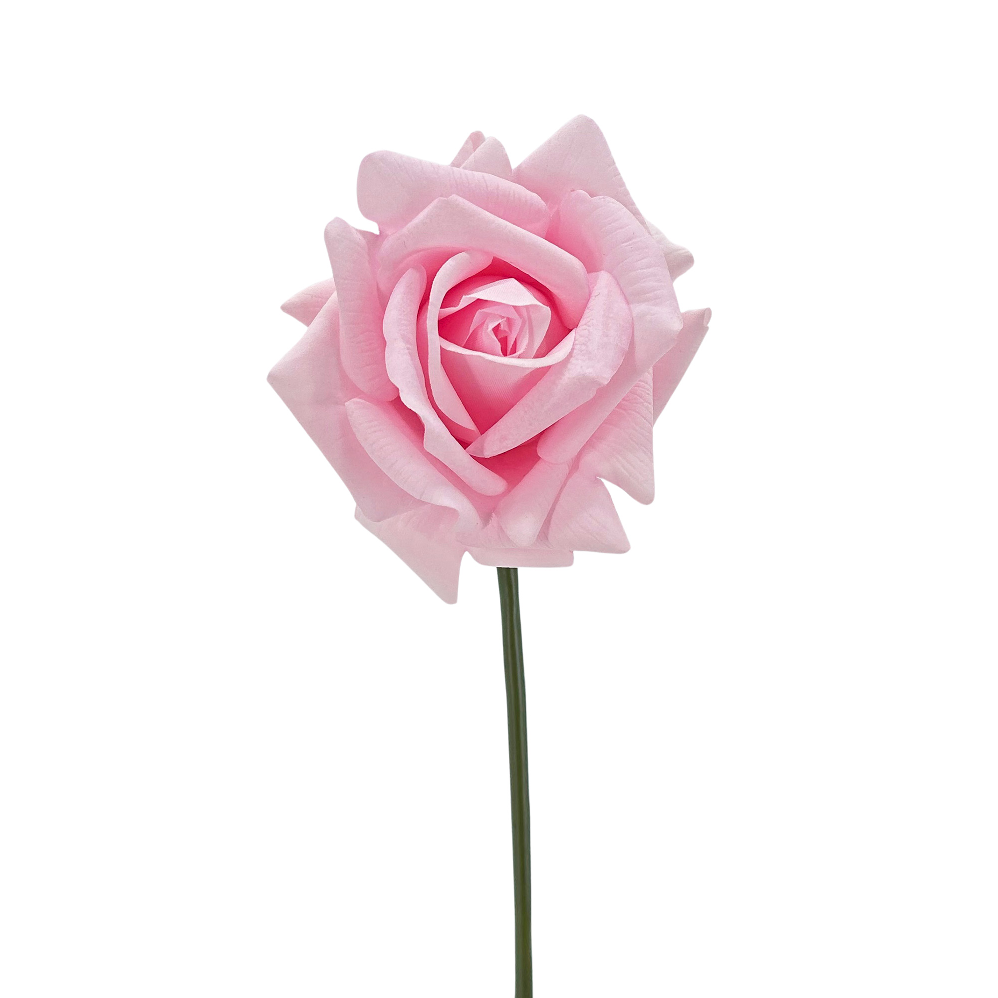 IMG_5986 GNW Light Pink Artificial Wedding Rose Sticks Real Touch SG-07 - Image 1