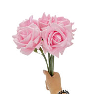 GNW Light Pink Artificial Wedding Rose Sticks Real Touch SG-07 - Image 3