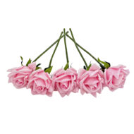 GNW Light Pink Artificial Wedding Rose Sticks Real Touch SG-07 - Image 2