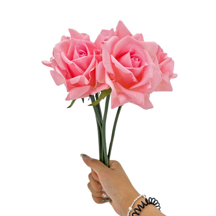 GNW Dark Pink Artificial Wedding Rose Sticks Real Touch SG-06 - Image 3