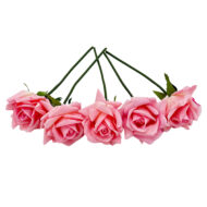 GNW Dark Pink Artificial Wedding Rose Sticks Real Touch SG-06 - Image 2