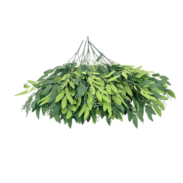 GNW Green Artificial Bunch Of Willow Leaves MY-249 - Image 2