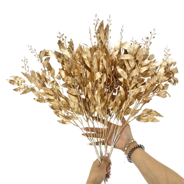 GNW Gold Artificial Bunch Of Willow Leaves LR-64 - Image 3