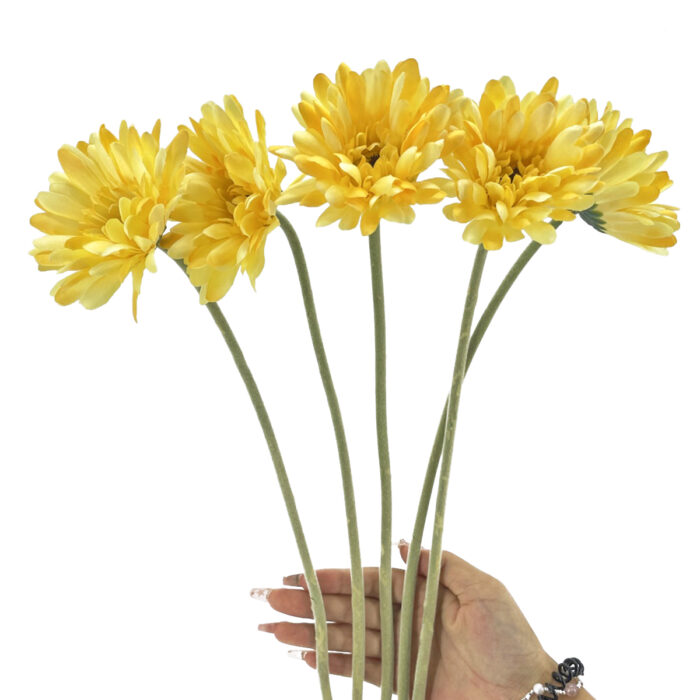 GNW Yellow Artificial Chrysanthemum DY-08 - Image 3