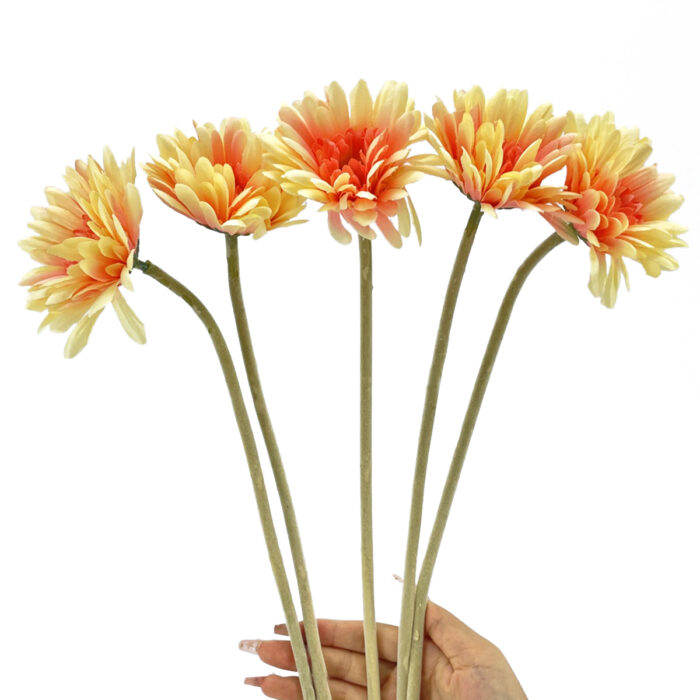 GNW Yellow Pink Artificial Chrysanthemum DY-05 - Image 3
