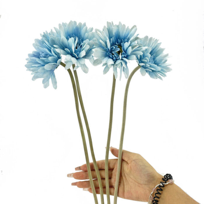 GNW Blue Artificial Chrysanthemum DY-03 - Image 3