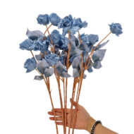 GNW Blue Artificial Garden Rose Silk XHH-06 - Image 3