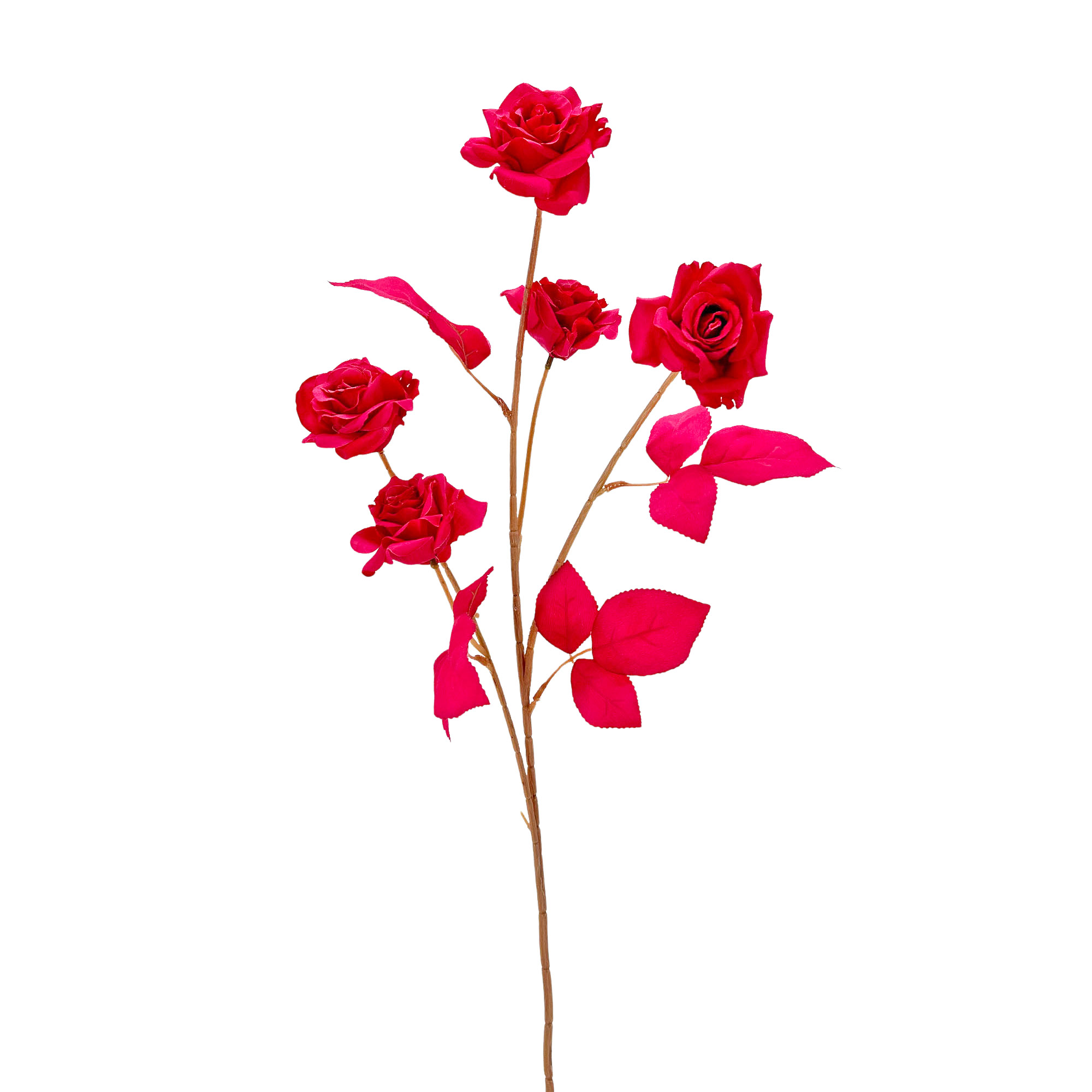 IMG_6806 GNW Rose Red Artificial Garden Rose Silk LRR-188 - Image 1