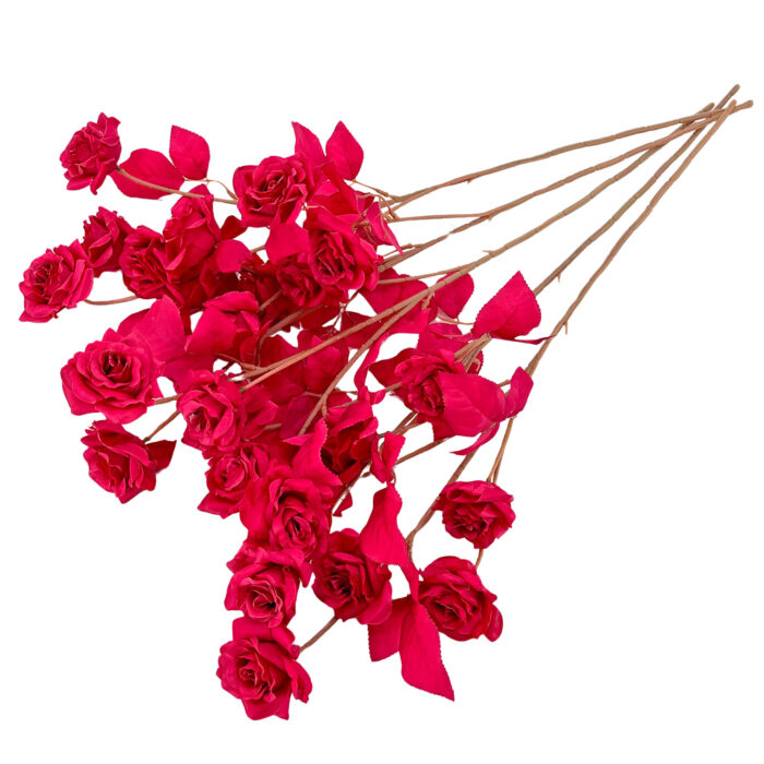 GNW Rose Red Artificial Garden Rose Silk LRR-188 - Image 2