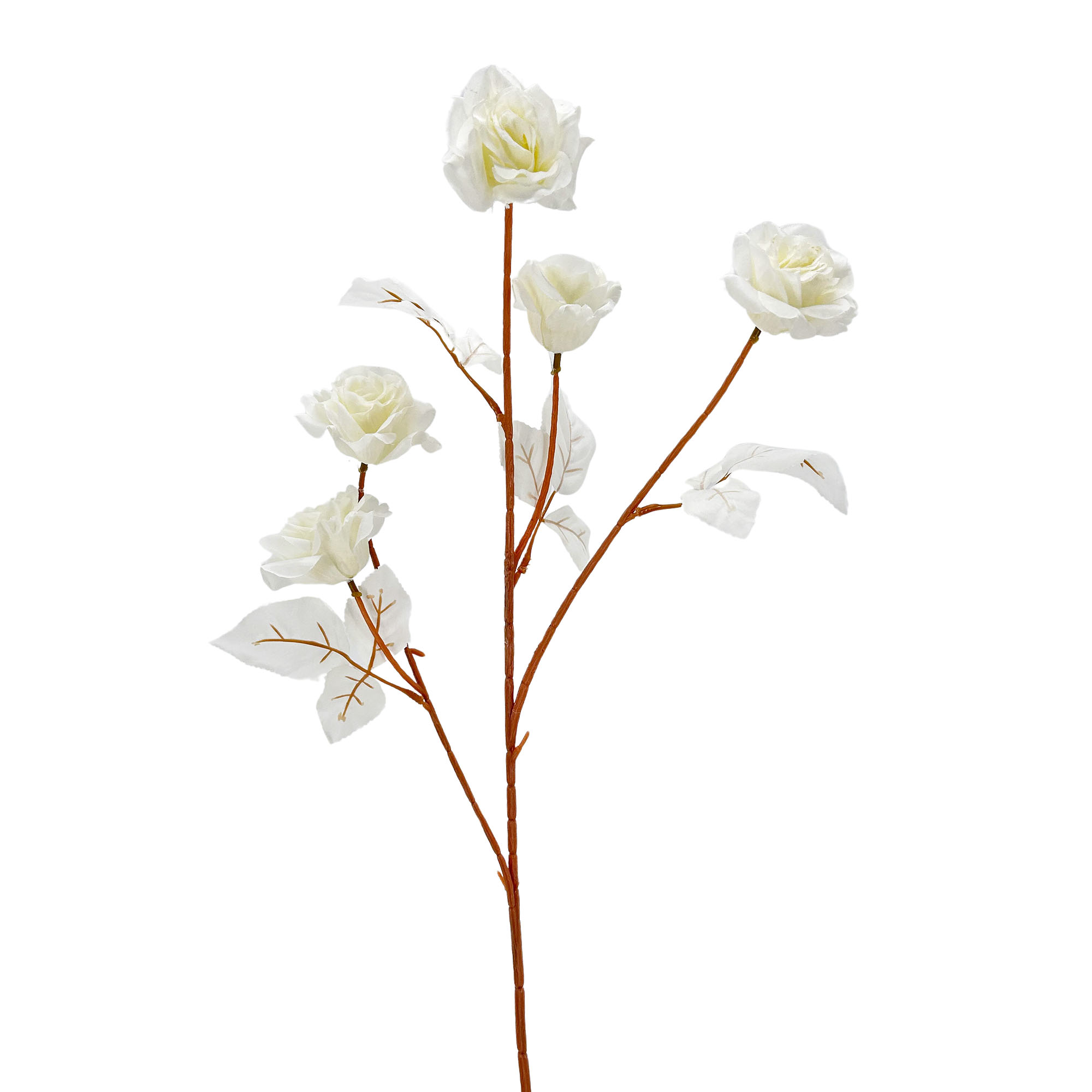 IMG_6814 GNW White Artificial Garden Rose Silk XHH-01 - Image 1
