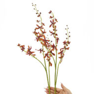 GNW Red Artificial Dendrobium Orchid LZ-209 - Image 3
