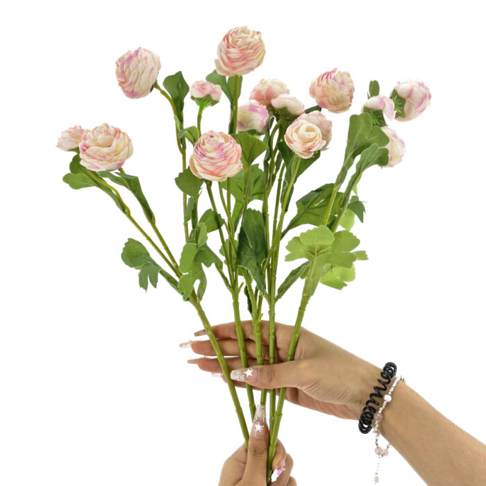 GNW Pink Artificial Small Peony LRX-45 - Image 3